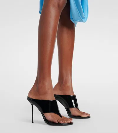 Paris Texas Lidia 105 Patent Leather Mules In Black