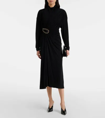 Paris Texas Nina 105 Patent Leather Wedge Mules In Black