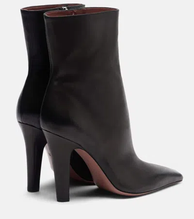 Paris Texas Belle Leather Ankle Boots In Black