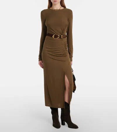 Paris Texas Belle Suede Ankle Boots In Brown