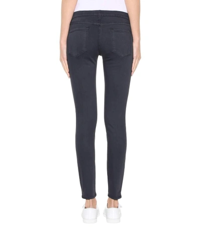 Shop Frame Le Skinny De Jeanne Jeans In Grey
