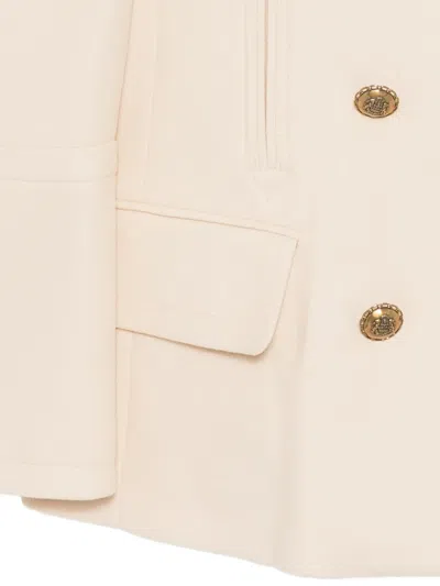 Zimmermann Buttone-up Coat In Gold