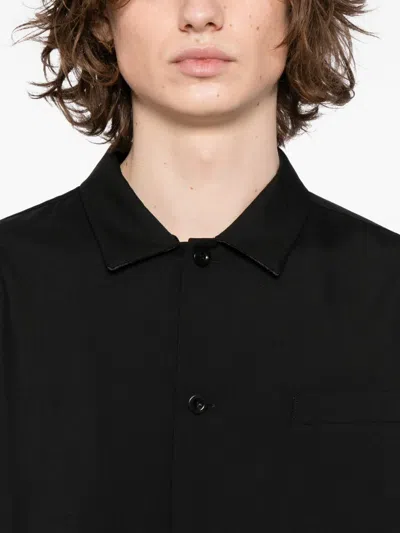 Sacai Short-sleeves Shirt In Black