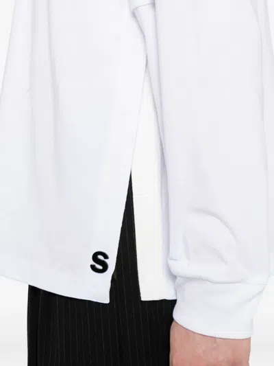 Sacai Cotton Layered T-shirt In White