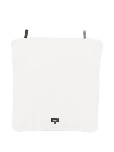 Versace Logo-printed Blanket In White