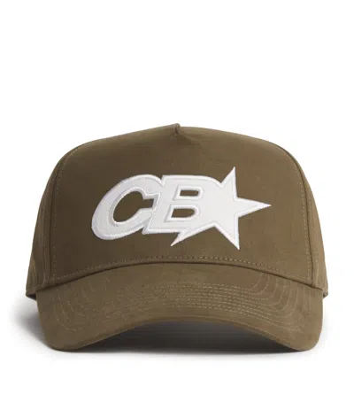 Cole Buxton Cotton Star Racing Baseball Cap In Brown