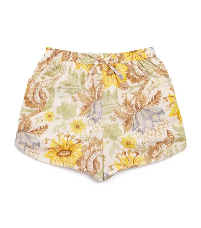 Zimmermann Cotton Floral Daylight Shorts In Multi