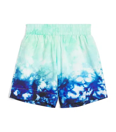 Casablanca Cotton Surf Lotus Shorts In Multi