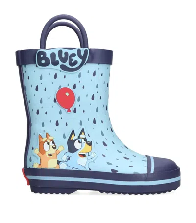 Ground Up Bluey Balloon Wellington Boots In Blue