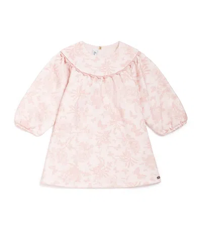 Tartine Et Chocolat Cotton Toile De Jouy Dress In Pink