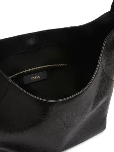 Furla Large Lara Shoulder Bag In Black