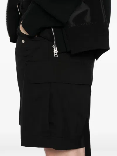 Sacai Suiting Shorts In Black