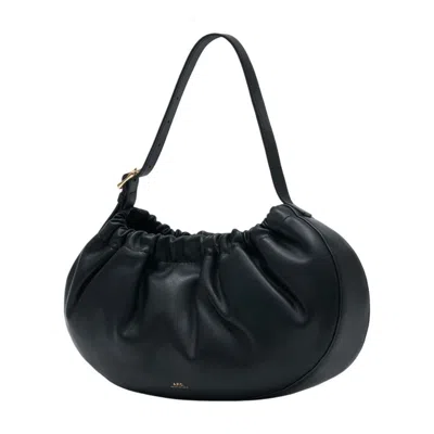 Apc A.p.c. Ninon Hoop Purse In Black