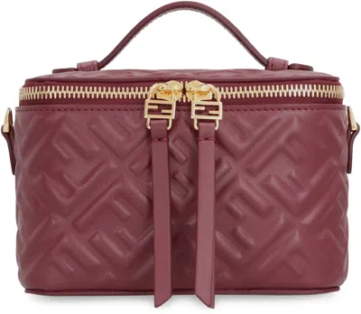 Fendi Mini Bag  Vanity In Leather In Purple