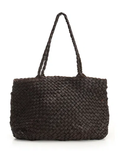 Dragon Diffusion Women Vintage Mesh Tote Bag In Brown