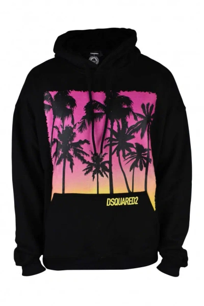 Dsquared2 Dsquared Men Sunrise Print Sweatshirt In Black
