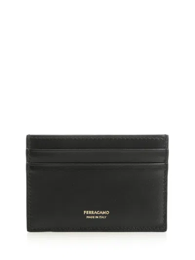 Ferragamo Bow Detailed Folded Wallet In Black