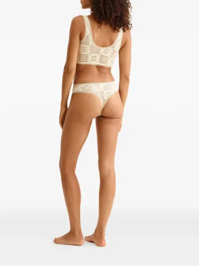 Eres Mandala Patterned Briefs In Neutral