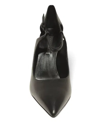 Casadei 100mm Samurai Julia T-strap Stiletto Pumps In Black