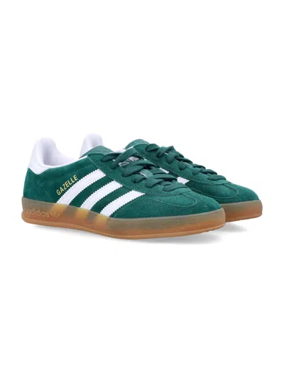 Adidas Originals Adidas Kids Gazelle Indoor Green Suede Sneakers In Green