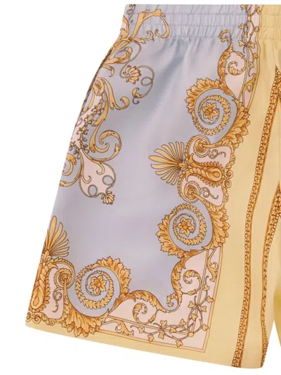 Versace Baroqueprint Shorts In Multi