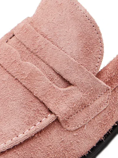 Duke & Dexter Suede Loafers In Pink