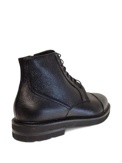Henderson Baracco Lace-up Leather Boots In Black
