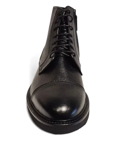 Henderson Baracco Lace-up Leather Boots In Black
