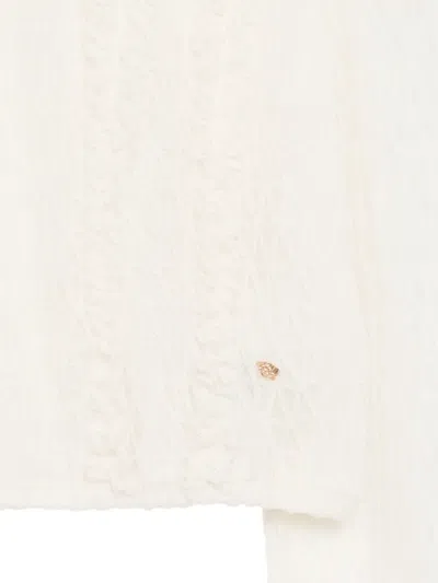 Versace Logo Blouse In White