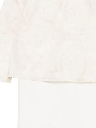 Versace Floral-print Sleepsuit In White