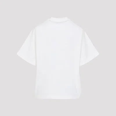 Jil Sander Crewneck Short Sleeves Classic Print T-shirt Clothing In White
