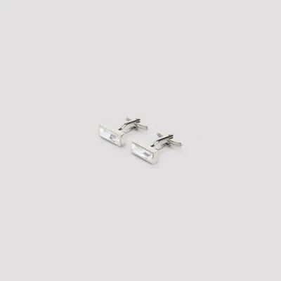 Lanvin Rectangular-shape Cufflinks In White