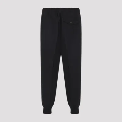 Lanvin Virgin Wool Track Pants Men In Black