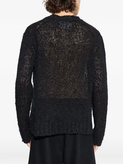 Jil Sander Sweater With Raw-finished Hem In Blue