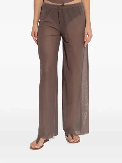 Bondeye Drawstring-fastening Trousers In Brown