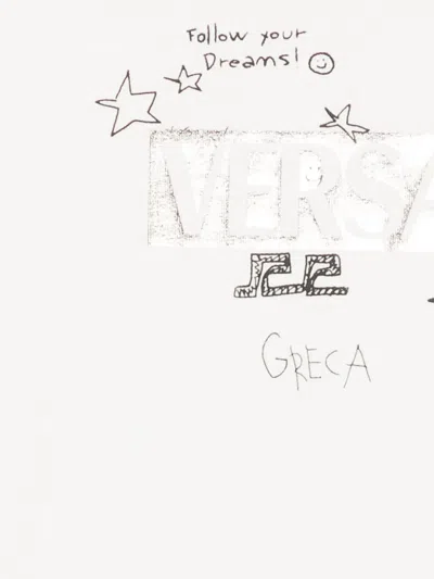 Versace Doodle-logo T-shirt In White