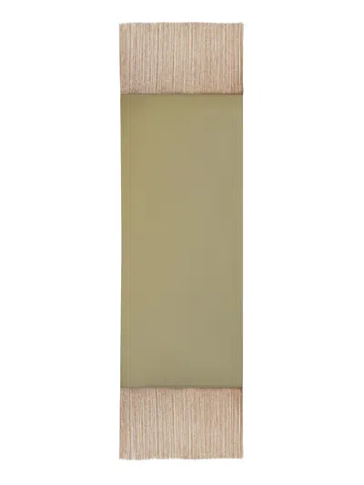 Taller Marmo Zizi Stole Tassel Scarves In Green