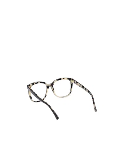 Max Mara Square Frame Glasses In Black