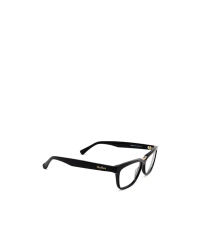 Max Mara Rectangular Frame Glasses In Black