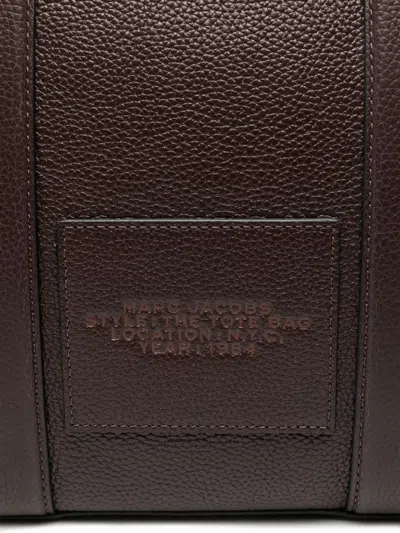 Marc Jacobs The Leather Medium Tote Ganache Bag In Black