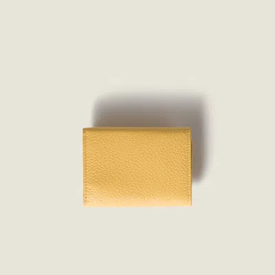 Miu Miu Small Leather Wallet In Gold