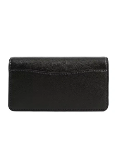 Coach Tabby 20 Black Shoulder Bag With Removable Handle And Logo Plaque On The Front In Leather Woman