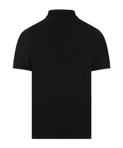 Stone Island Mens Black Brand-patch Regular-fit Stretch-cotton Polo Shirt Xl In Black