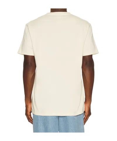 Alexander Mcqueen Men Cotton T-shirt With A Flocked Logo Printed In Pink