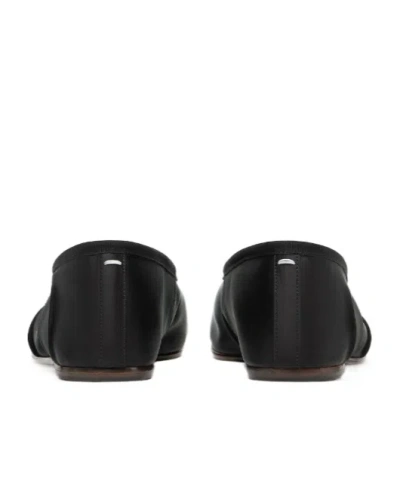 Maison Margiela Split-toe Tie Ballerina In Black