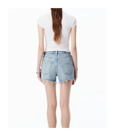 Alexander Wang Crystal Logo Pocket Relaxed Short In Multi