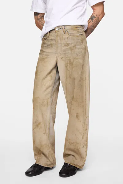 Acne Studios Belt Loop Jeans In Brown