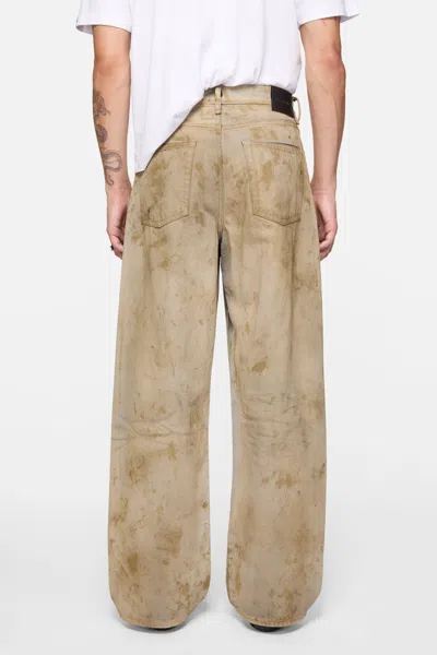 Acne Studios Belt Loop Jeans In Brown