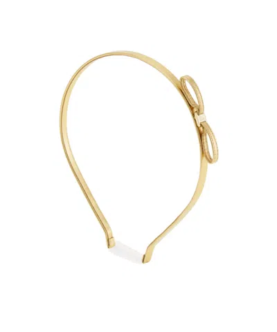 Ferragamo Mini-bow Headband In Gold