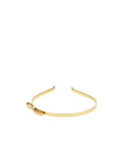 Ferragamo Mini-bow Headband In Gold